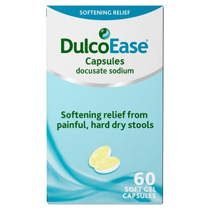 DulcoEase 100 mg Docusate Sodium Stool Softener Capsules 60