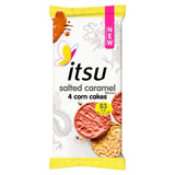 Itsu salted caramel corn cakes, UK version