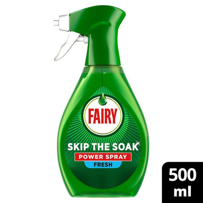 M&S Fairy Skip the Soak Power Spray Fresh Dish Pre-Treatment Spray 500ml- Buy online at McGrocer