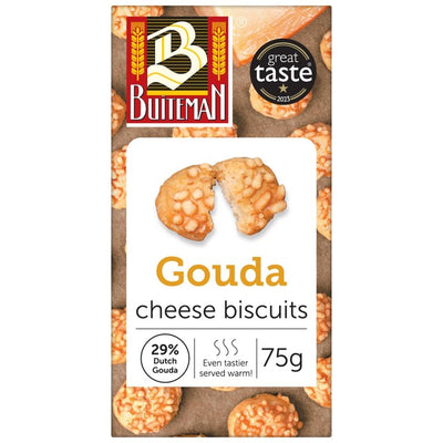 M&S Buiteman Gouda Cheese Biscuit Crumbles Savoury Biscuits 75g- Buy online at McGrocer