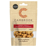 Cambrook baked sweet chilli peanuts and cashews snack 80g - British product