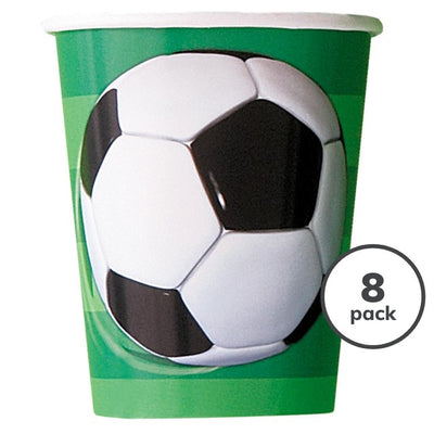 M&S Unique Party Football Recyclable Paper Cups 266ml 8 Pack- Buy online at McGrocer