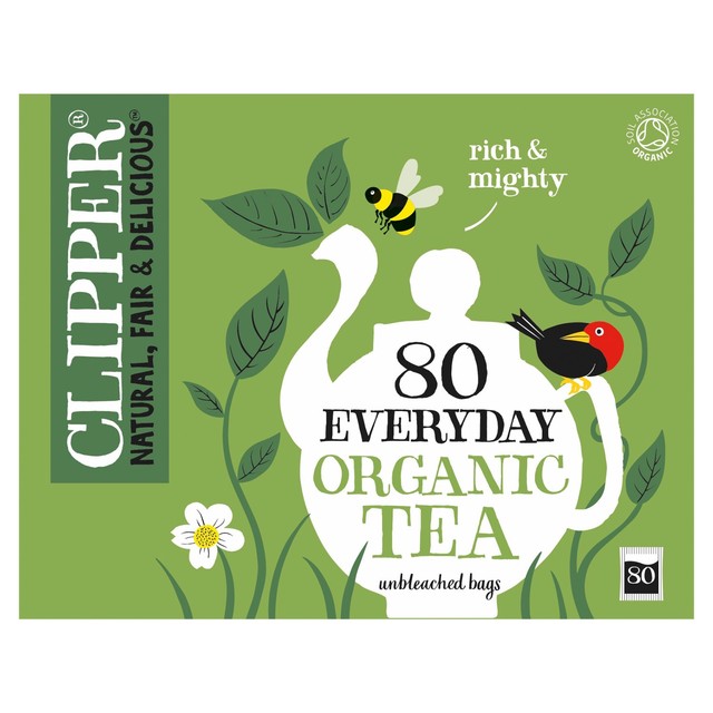 Clipper organic everyday tea bags 80 count - British product