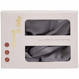 M&S M&S Collection Pure Mulberry Silk Hair Wrap, Charcoal- Buy online at McGrocer