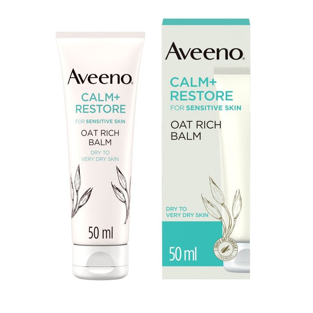 Aveeno Face Calm+Restore Oat Balm facial moisturiser 50ml - British product