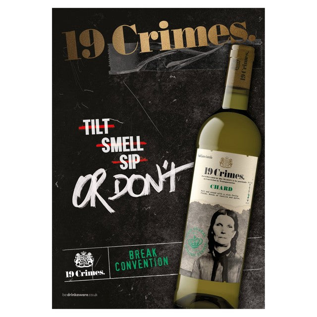 19 Crimes Chardonnay white wine 75cl - British product