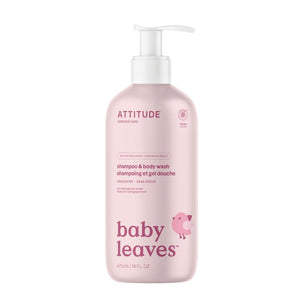 Attitude Baby Leaves 2-in-1 Shampoo and Body Wash Fragrance Free 473ml
