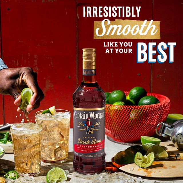 Captain Morgan Dark Rum 70cl - British product