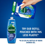 Radox Feel Awake Shower Gel & Shampoo 675ml, imported from the UK