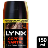 M&S Lynx Fine Fragrance Collection Copper Santal Premium Deodorant Body Spray for Men 150ml- Buy online at McGrocer