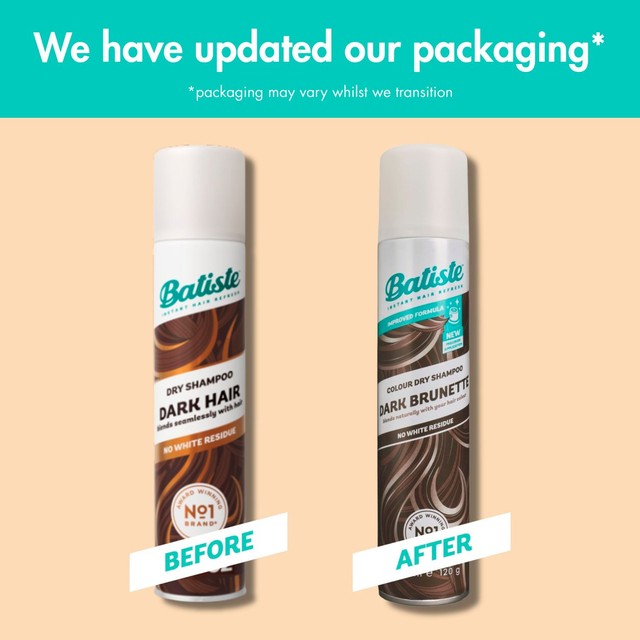 Batiste dark brunette dry shampoo 200ml - British product