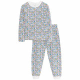 M&S Ditsy Pyjamas for ages 5-6 in ivory, imported from the UK