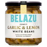 Belazu confit garlic lemon white beans jar - British product