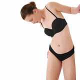 M&S Women's Brazilian Knickers Black Size 8, imported from the UK