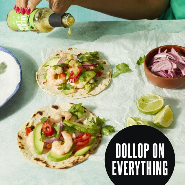 The Woolf's Kitchen jalapeno lime hot sauce 150ml (British brand)