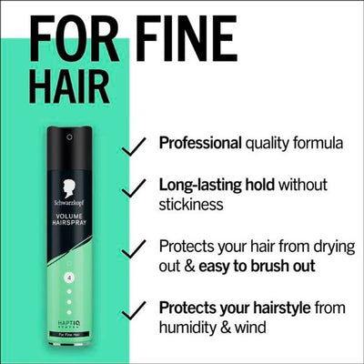 Tesco Schwarzkopf Volume Hairspray for Fine Hair 250ml- Buy online at McGrocer
