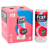 M&S Fix8 Strawberry Basil Kombucha 4x250ml- Buy online at McGrocer