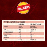 Walkers Smoky Bacon Crisps multipack 6 bags (British brand)