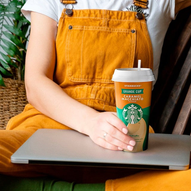 Starbucks caramel macchiato iced coffee 330ml (British brand)