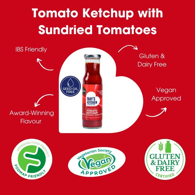 Bay's Kitchen tomato ketchup with sundried tomatoes 270g - British product