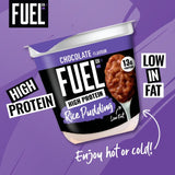 FUEL10K chocolate flavour rice pudding 210g (British brand)