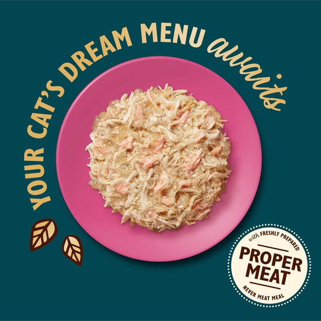 Lily's Kitchen cat food shredded chicken with salmon in jelly 70g, UK version
