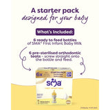 SMA First Infant Milk From Birth Starter Pack 6 x 70ml (British brand)