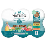 M&S Naturo Adult Grain & Gluten Free Poultry Variety Wet Dog Food 6 x 390g- Buy online at McGrocer