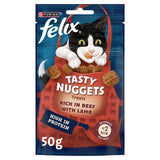 M&S Felix Tasty Nuggets Beef & Lamb Cat Treats 50g- Buy online at McGrocer