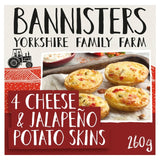 Bannisters Farm 4 Cheese and Jalapeno Potato Skins Frozen 260g