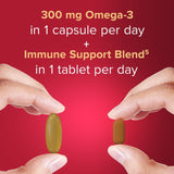 Seven Seas Omega 3 Immunity capsules with vitamin support (British brand)