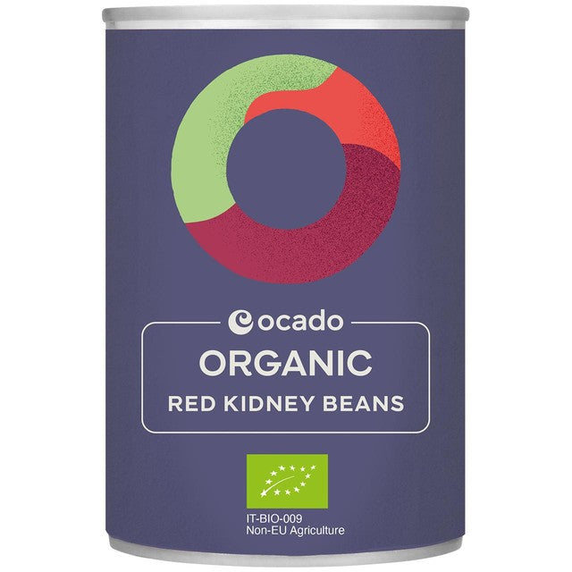 Ocado organic red kidney beans in water 400g, imported from the UK