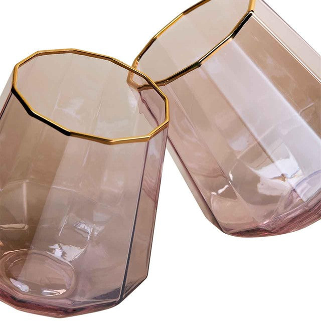 M&S pearlescent lustre tumblers pink, UK version
