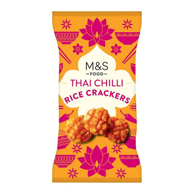 M&S M&S Thai Chilli Rice Crackers Savoury Snack 150g- Buy online at McGrocer