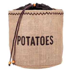 Natural Elements Potato Jute Sack Potato Preserving Bag 25cm x 25cm x 24cm