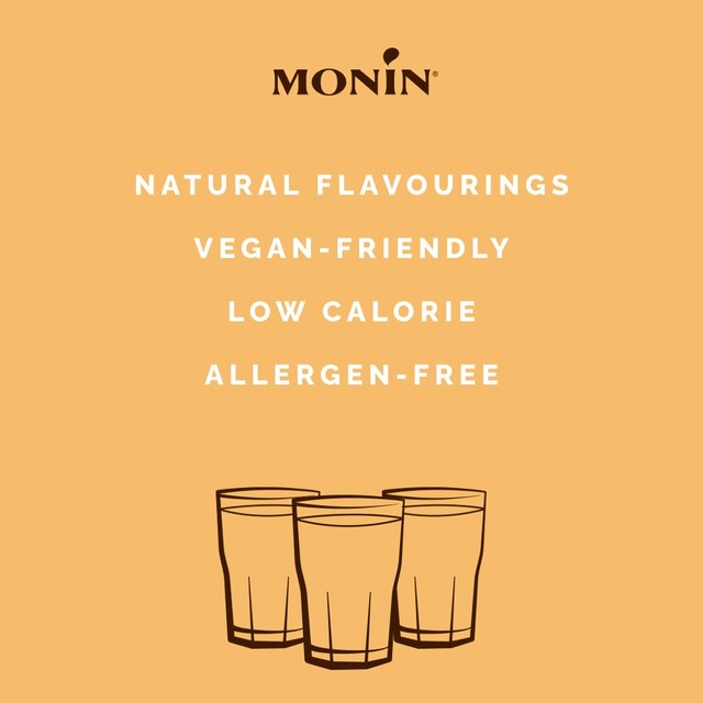 Monin Caramel Syrup Sugar Free 250ml, imported from the UK