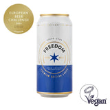 Freedom Brewery Premium Lager 4% can - British product