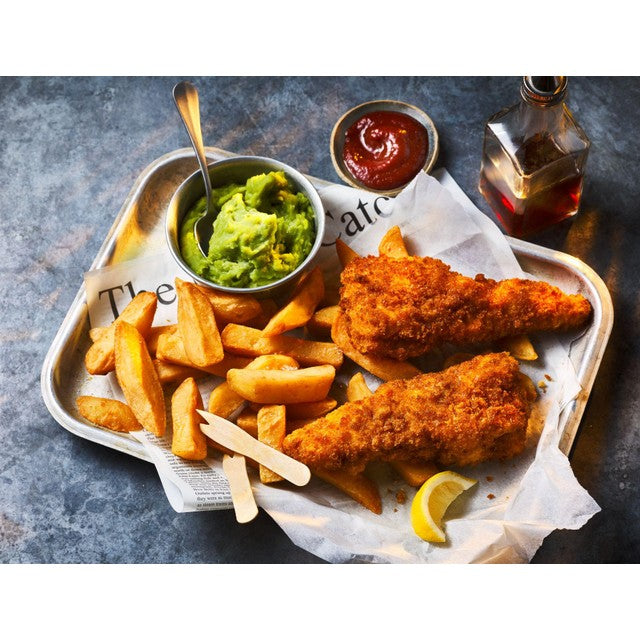 M&S chip shop mushypeas, UK version