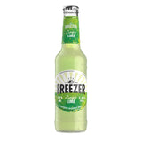 Breezer Lime alcoholic drink bottle, imported from the UK