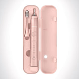 Ordo Sonic+ electric toothbrush with charging travel case in Rose Gold, imported from the UK