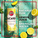 Bacardi Limon Lemonade cocktail can - British product