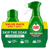 M&S Fairy Skip the Soak Dish Power Spray with Refill Fresh- Buy online at McGrocer