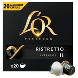 L'OR Ristretto coffee pods intensity 11 x20 pack, UK version
