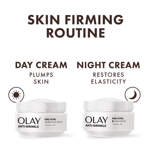 Olay Anti-Wrinkle Pro Vital Day Cream for Mature Skin 50ml, imported from the UK