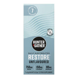 Hunter & Gather Restore Electrolytes Unflavoured 7x3g Sachets, imported from the UK