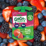 GoGo squeeZ fruit smoothie snack apple berries 90g pouches - British product