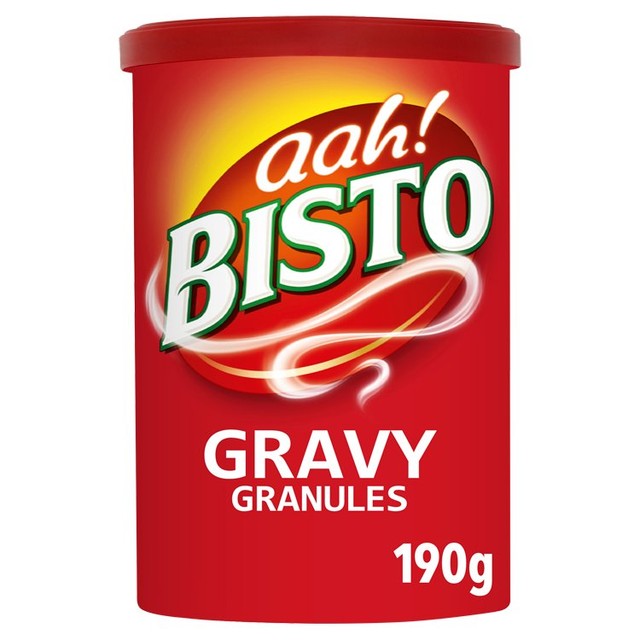 Bisto gravy granules in a tub, UK version