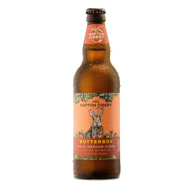 Napton Cidery Butterbox No4 Bold Medium Cider 500ml, imported from the UK