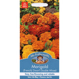 Mr Fothergill's Seeds Marigold French Dwarf Double Mixed seeds, imported from the UK