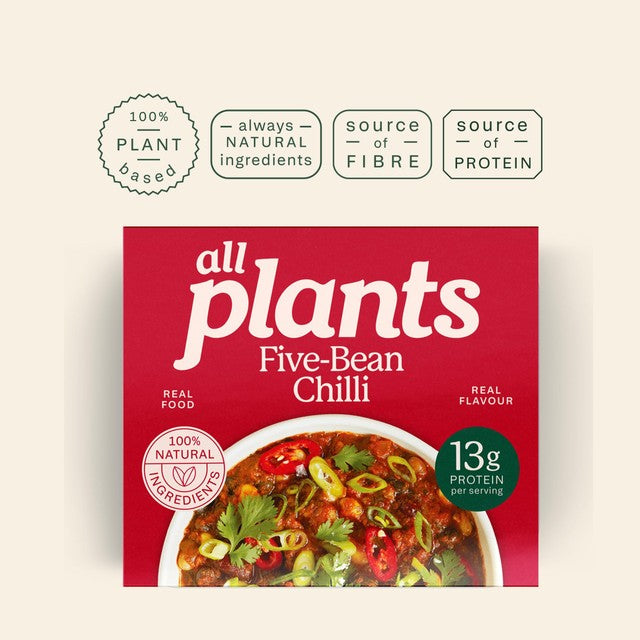 all plants Spicy Five Bean Chilli 300g - British product